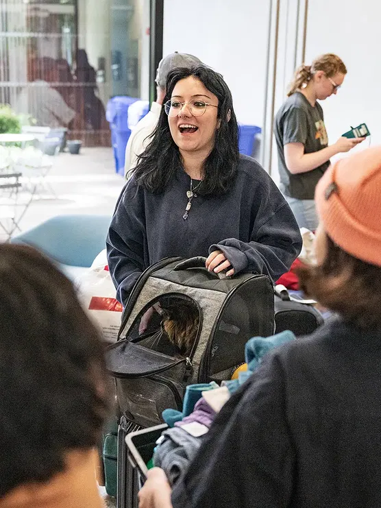 New PNCA students during move-in day