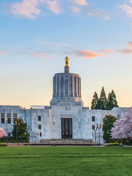 capitol at sunset