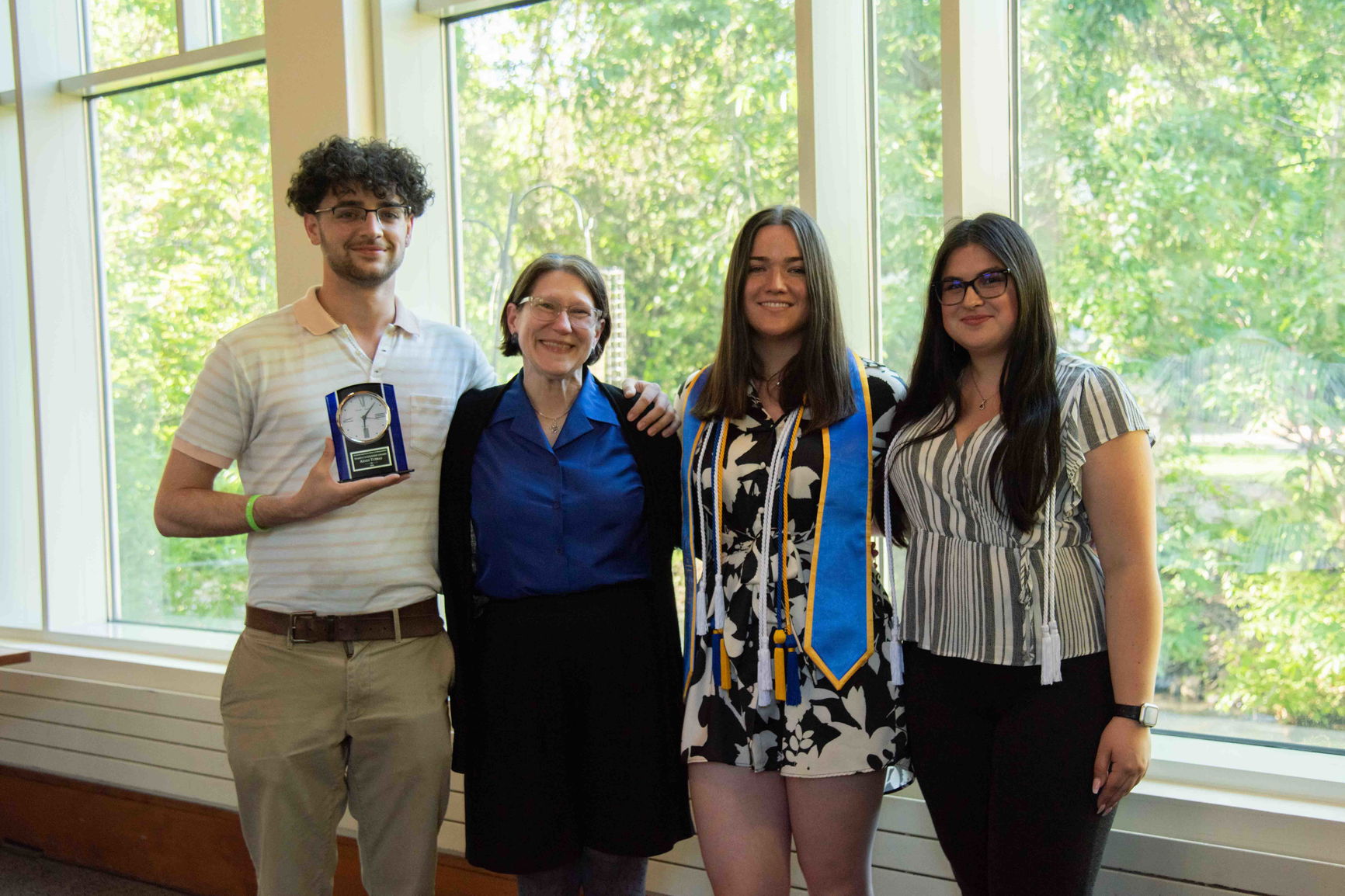 AGSM faculty with student award winners at end of year awards ceremony