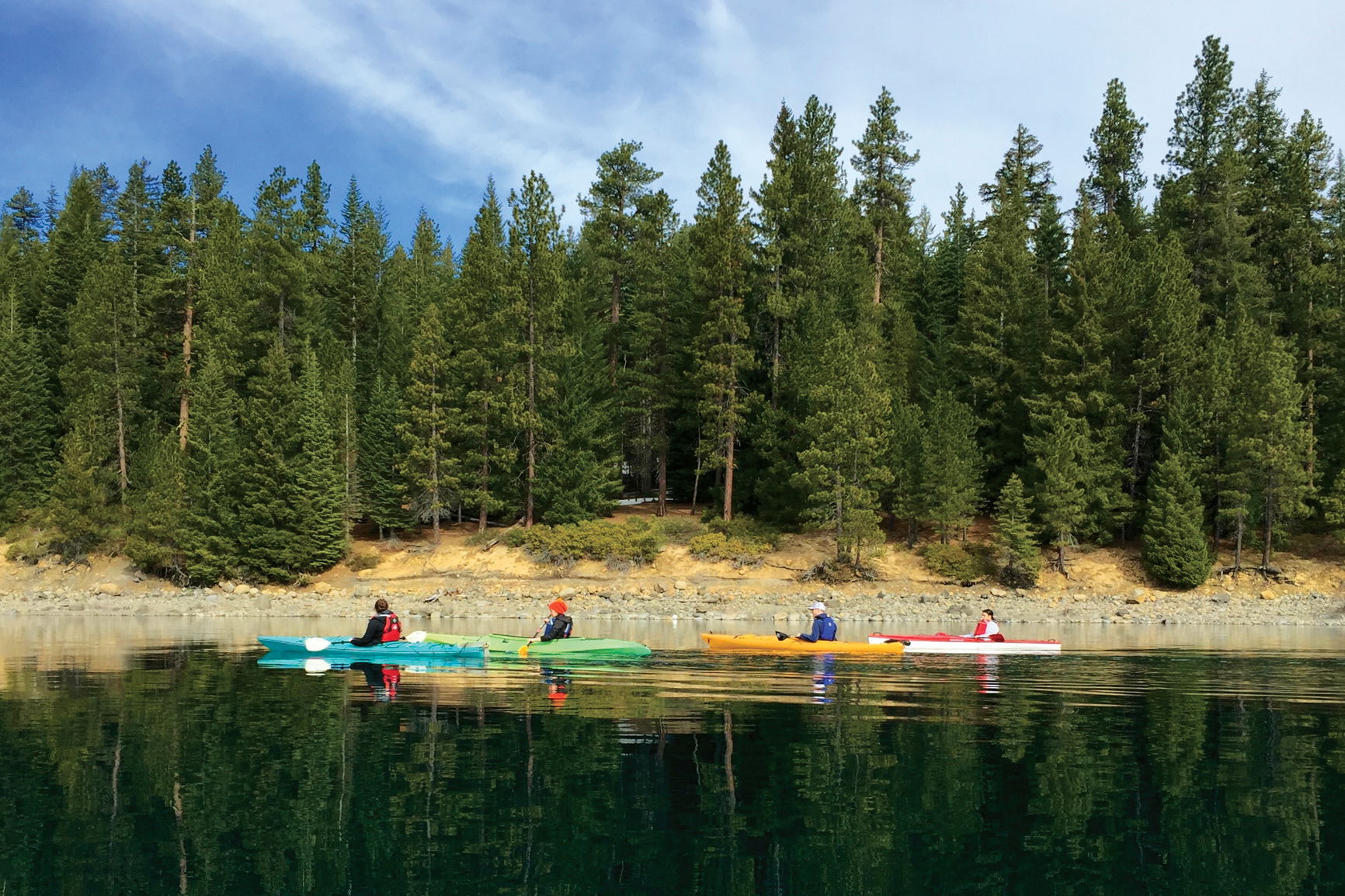 Students kayaking