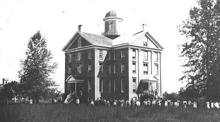 Historic photo of Waller Hall at Willamette