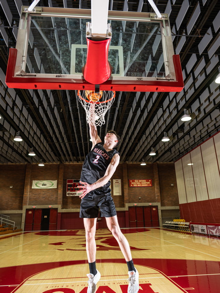 Jack Boydell on the basketball court