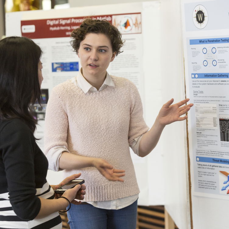 Students at a SSRD presentation