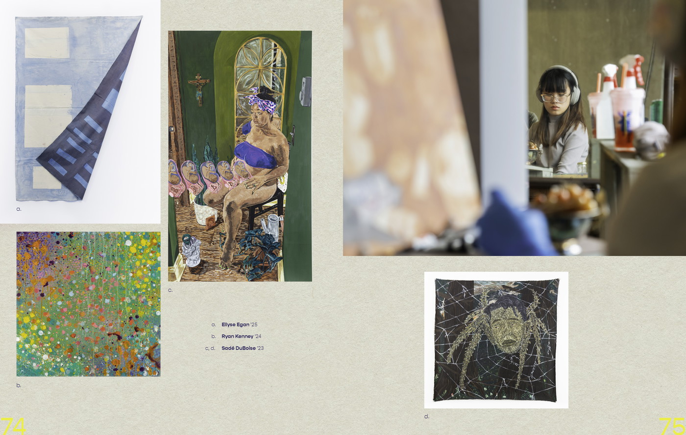 Painting spread from PNCA viewbook